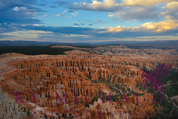 Sunset from Inspiration Point, Bryce Canyon National Park